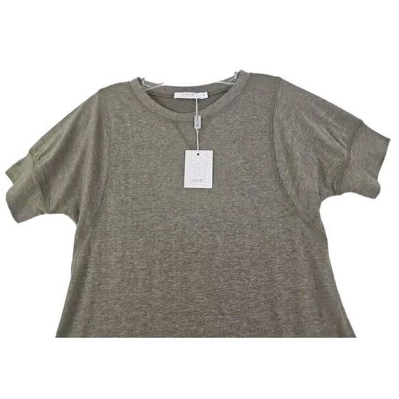 Haute Edition ~Woman Size S~ Green/Gray Short Sleeve T-Shirt Scoop Neck NWT. - Picture 6 of 9